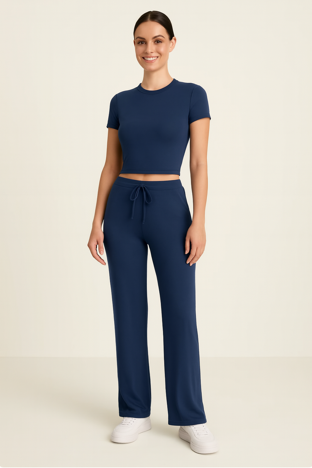 Lila | Tvådelat loungeset för kvinnor | Avslappnad komfort, mjuk topp och byxor