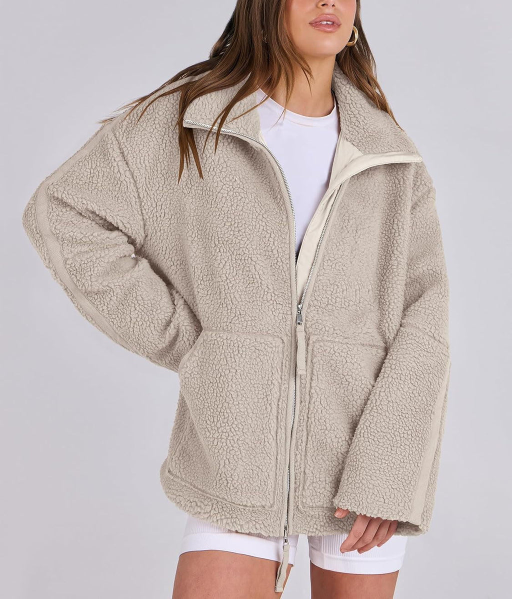 Luma | Fleece Winterjas Dames - Zachte Wol Blend