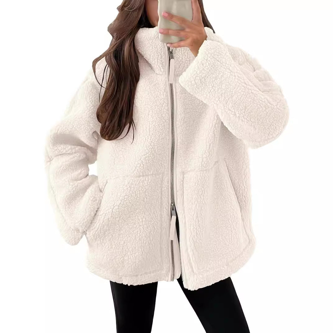 Luma | Fleece Winterjas Dames - Zachte Wol Blend