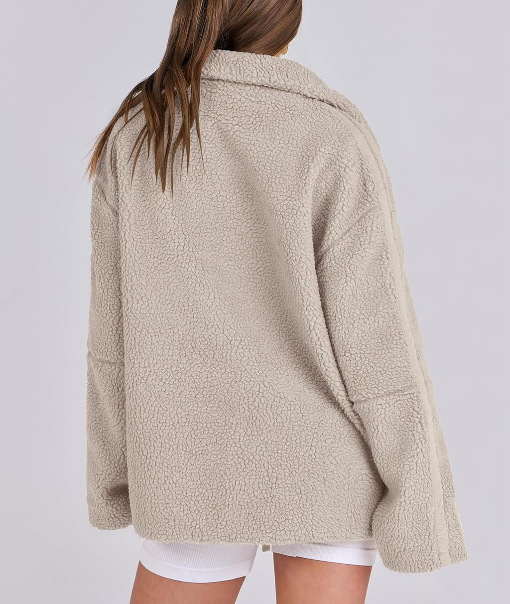 Luma | Fleece Winterjas Dames - Zachte Wol Blend