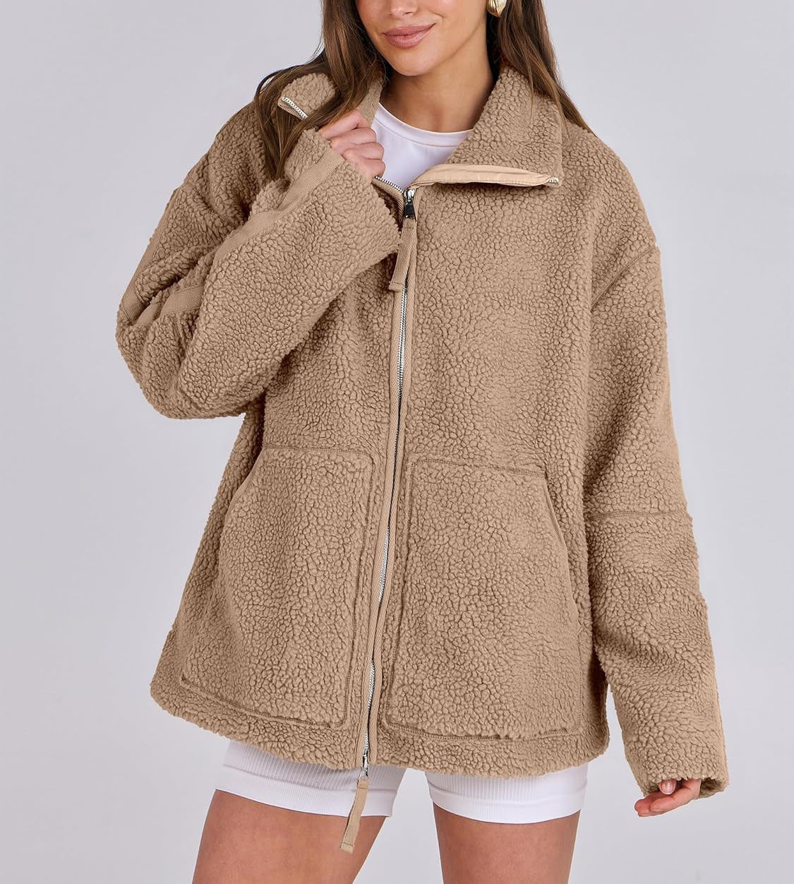 Luma | Fleece Winterjas Dames - Zachte Wol Blend
