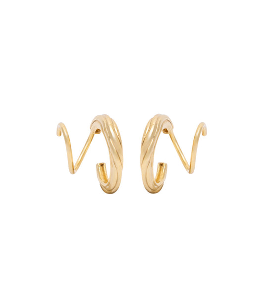 Oorbellen - carved twister