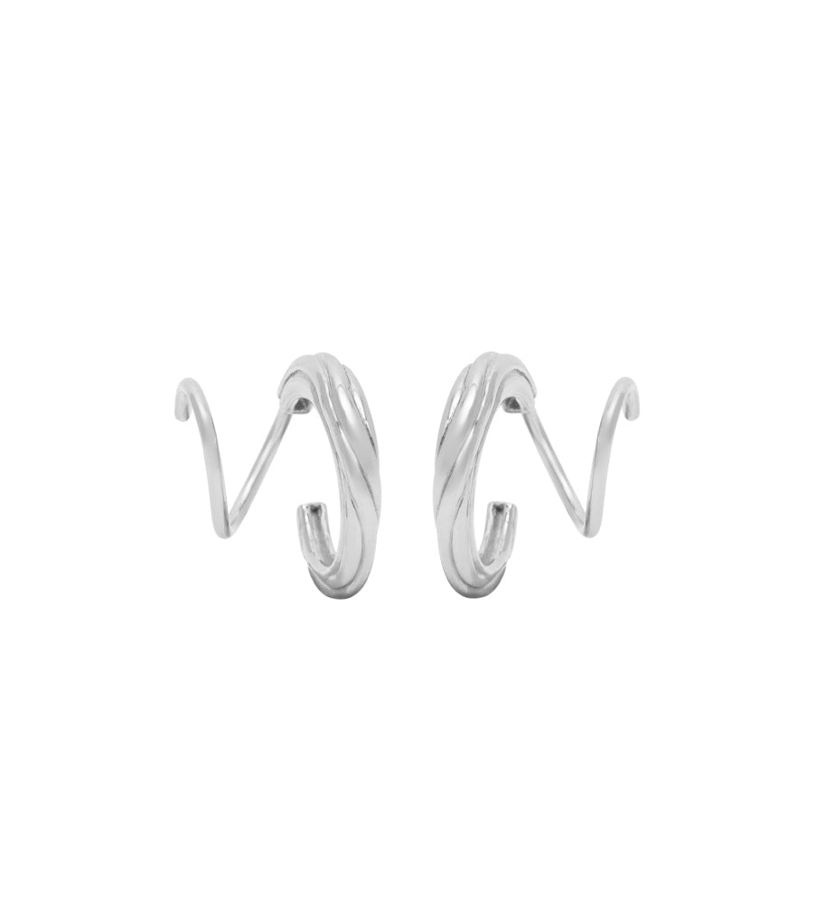 Oorbellen - carved twister