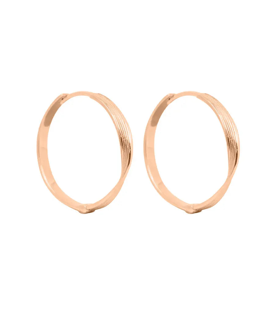 Oorbellen - large swirled click