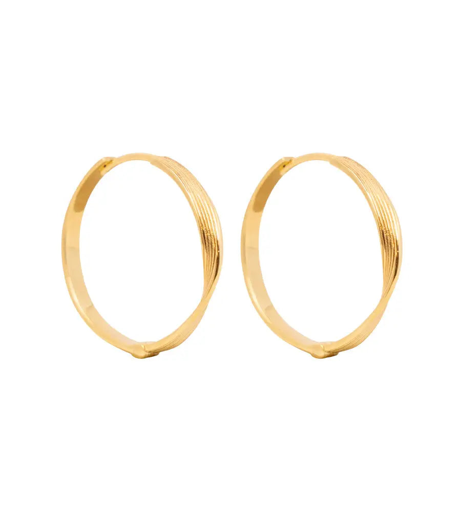 Oorbellen - large swirled click