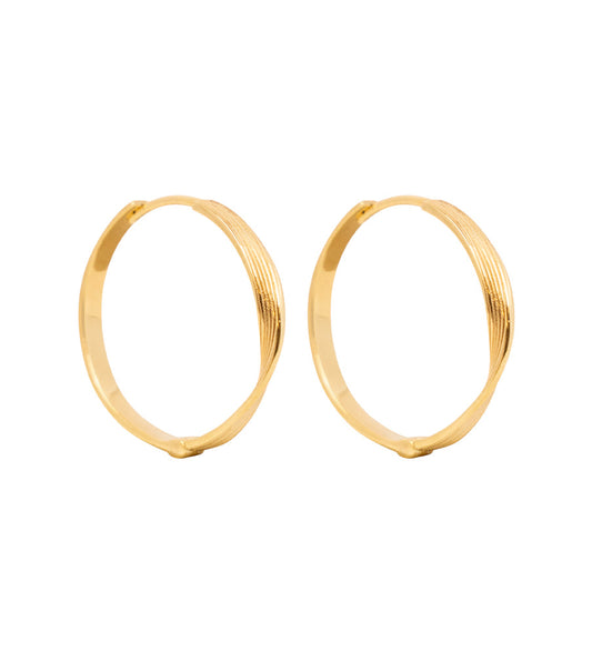 Oorbellen - large swirled click