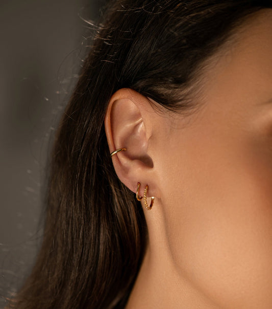 Oorbellen elegant cuff - per stuk