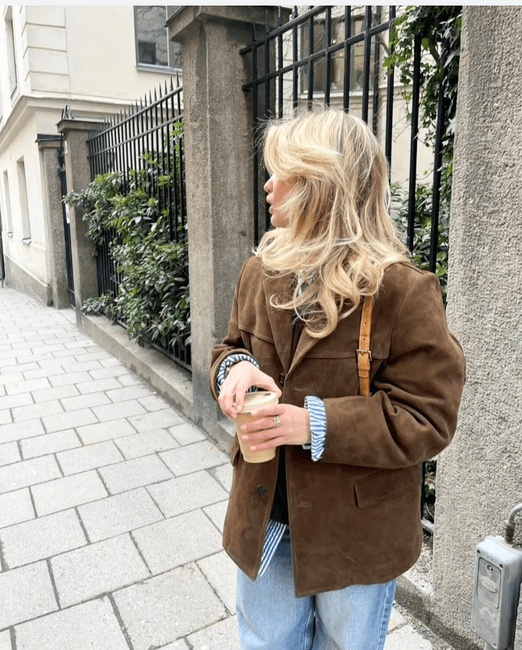 Marbel | Luxe Bruine Suède Dames Jas - Casual Chic