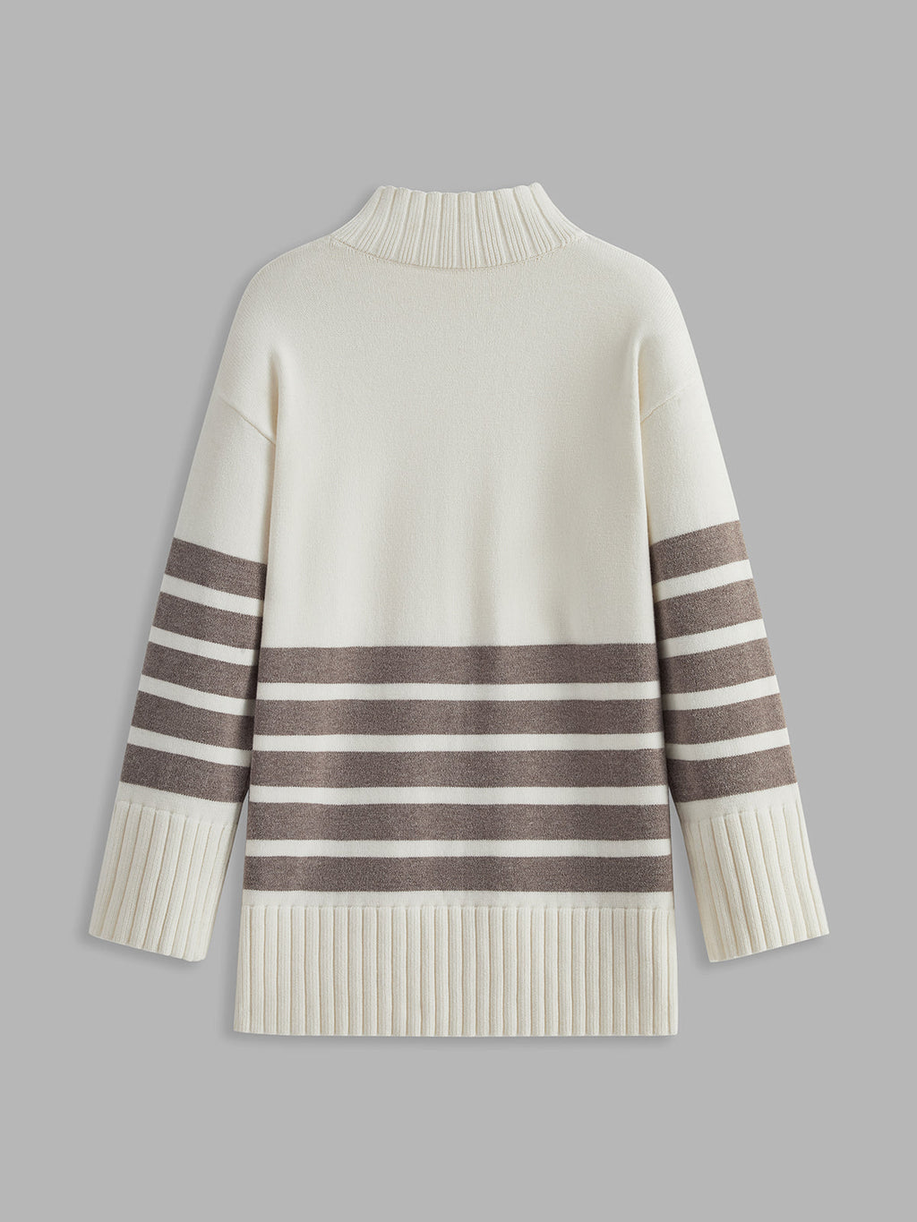 Mairon | Gebreide Dames Sweater - Lichte Stretch, Trendy Color Block
