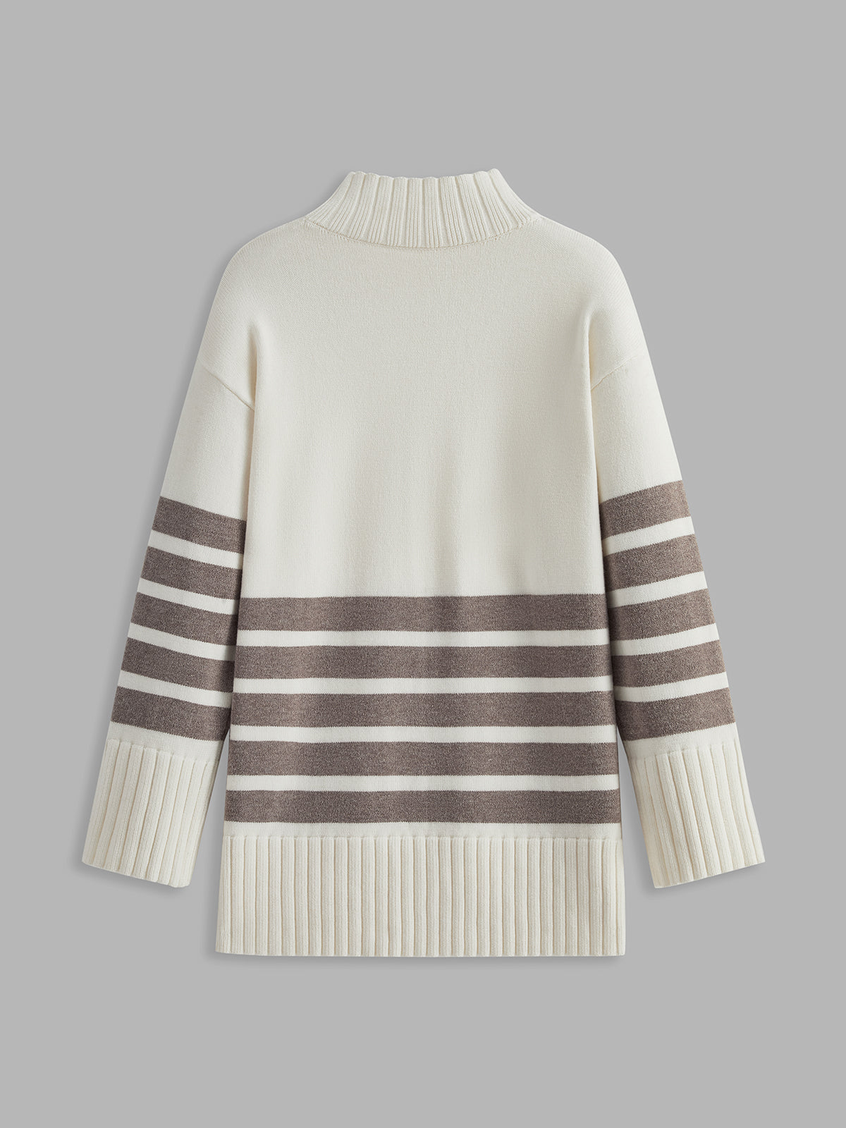 Mairon | Gebreide Dames Sweater - Lichte Stretch, Trendy Color Block