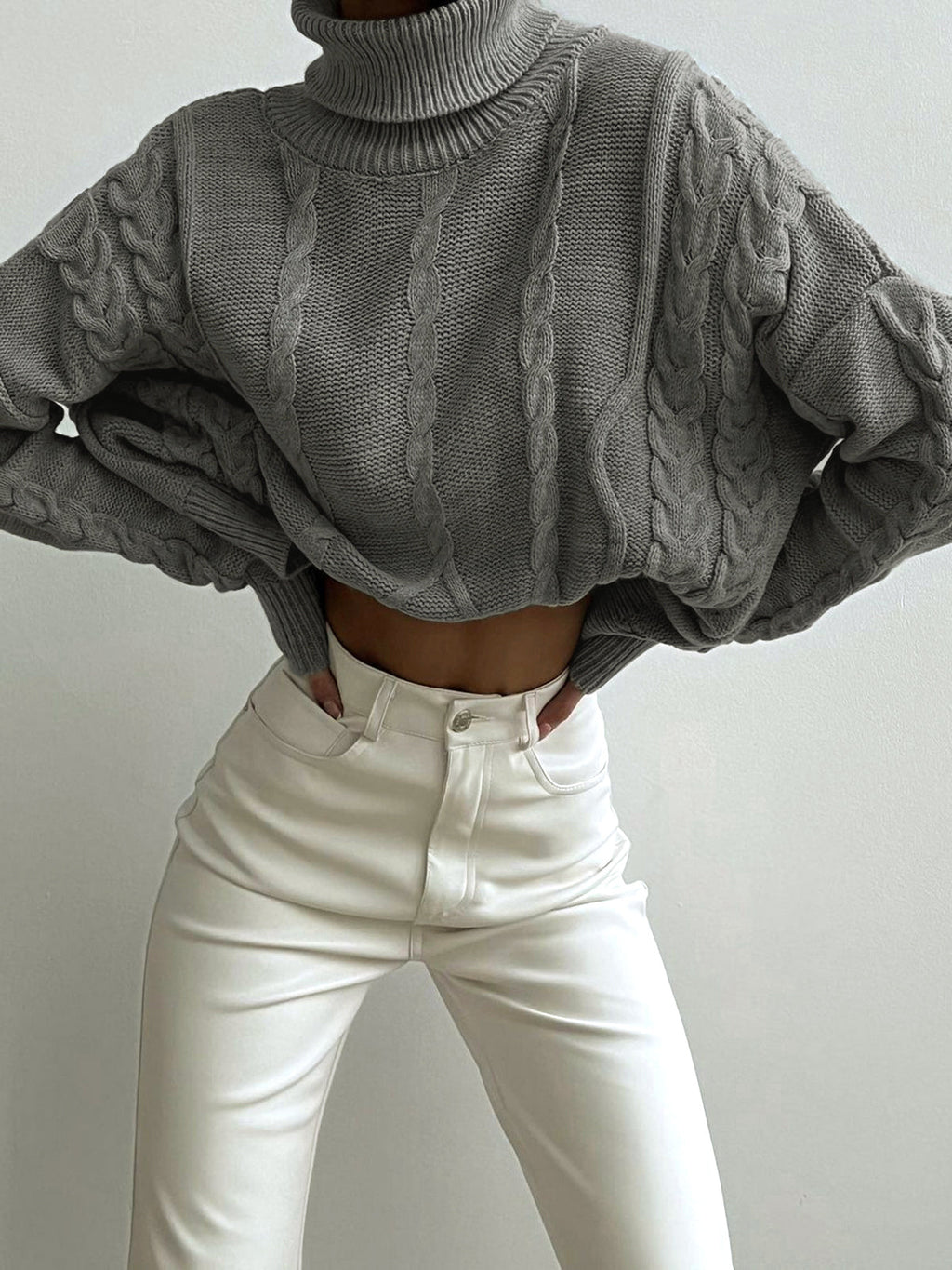 Nima | Dames Turtleneck Trui - Oversized Casual