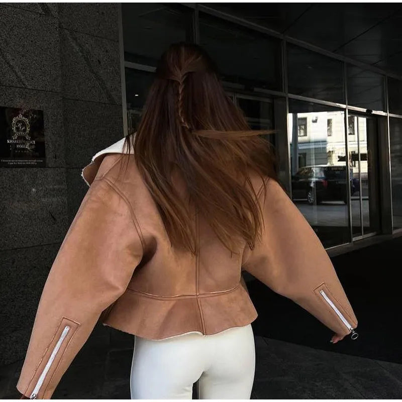 Denna | Fleece Jas Dames, Uniek Patchwork Design, Comfortabel en Warm