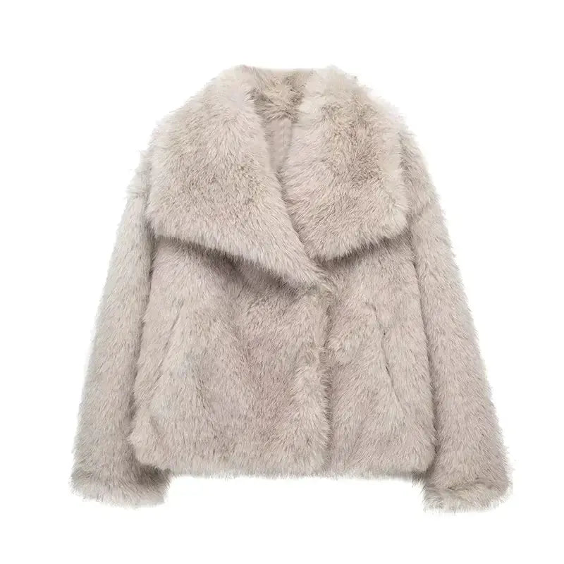 Noemi | Luxe Cropped Faux Fur Jas voor Dames - Elegant en Super Trendy