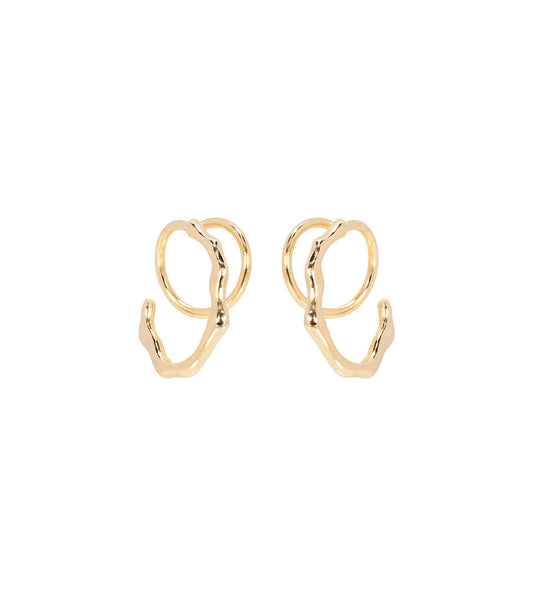 Oorbellen oval twister