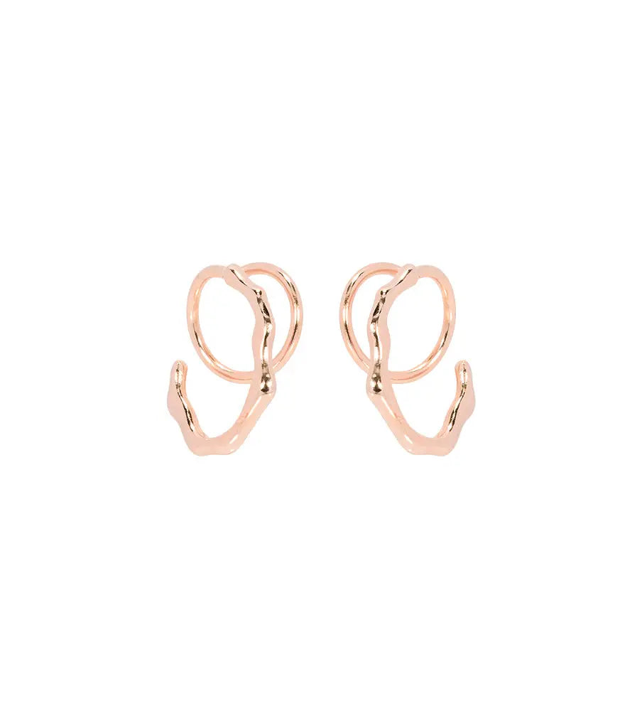 Oorbellen oval twister