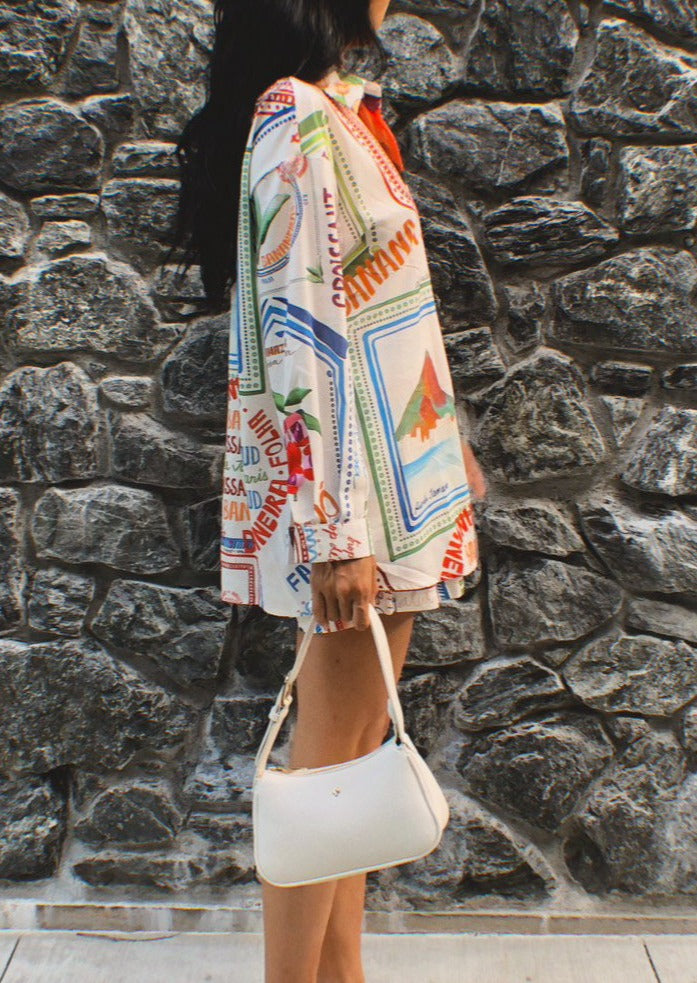 Rio | Sommarset i linne med skjorta och shorts