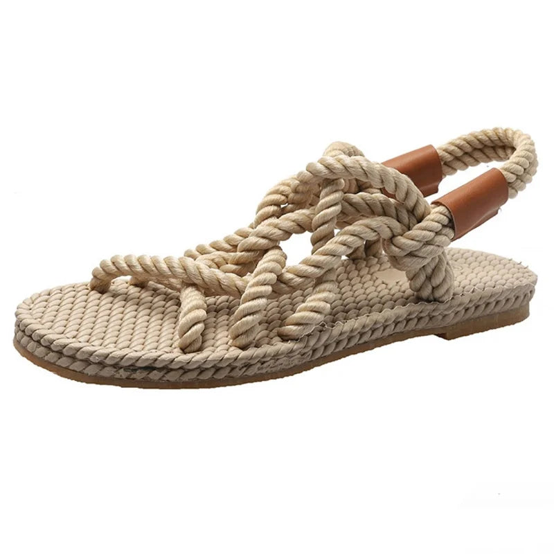 Kyara | Boho Sandalen Dames met Hand Gevlochten Banden
