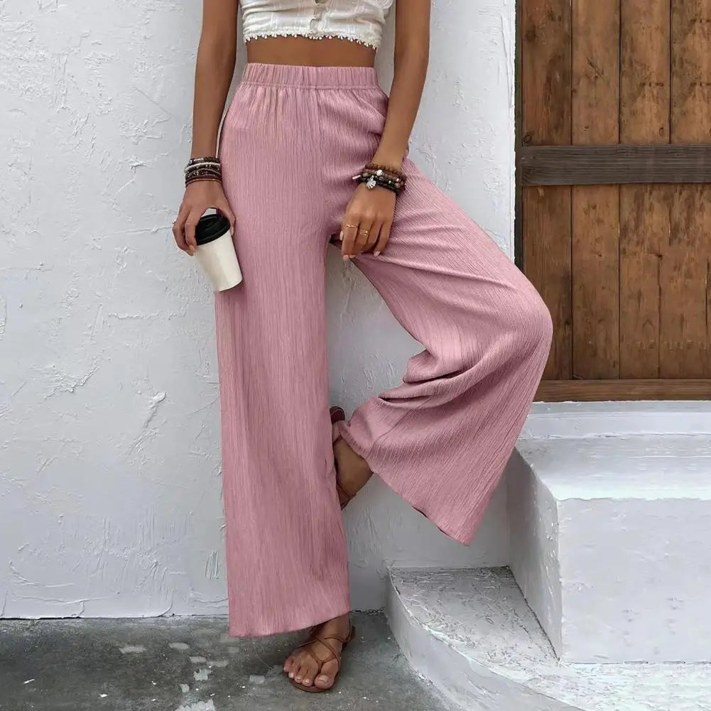 Myrella | Wijde Dames Broek Met Hoge Taille