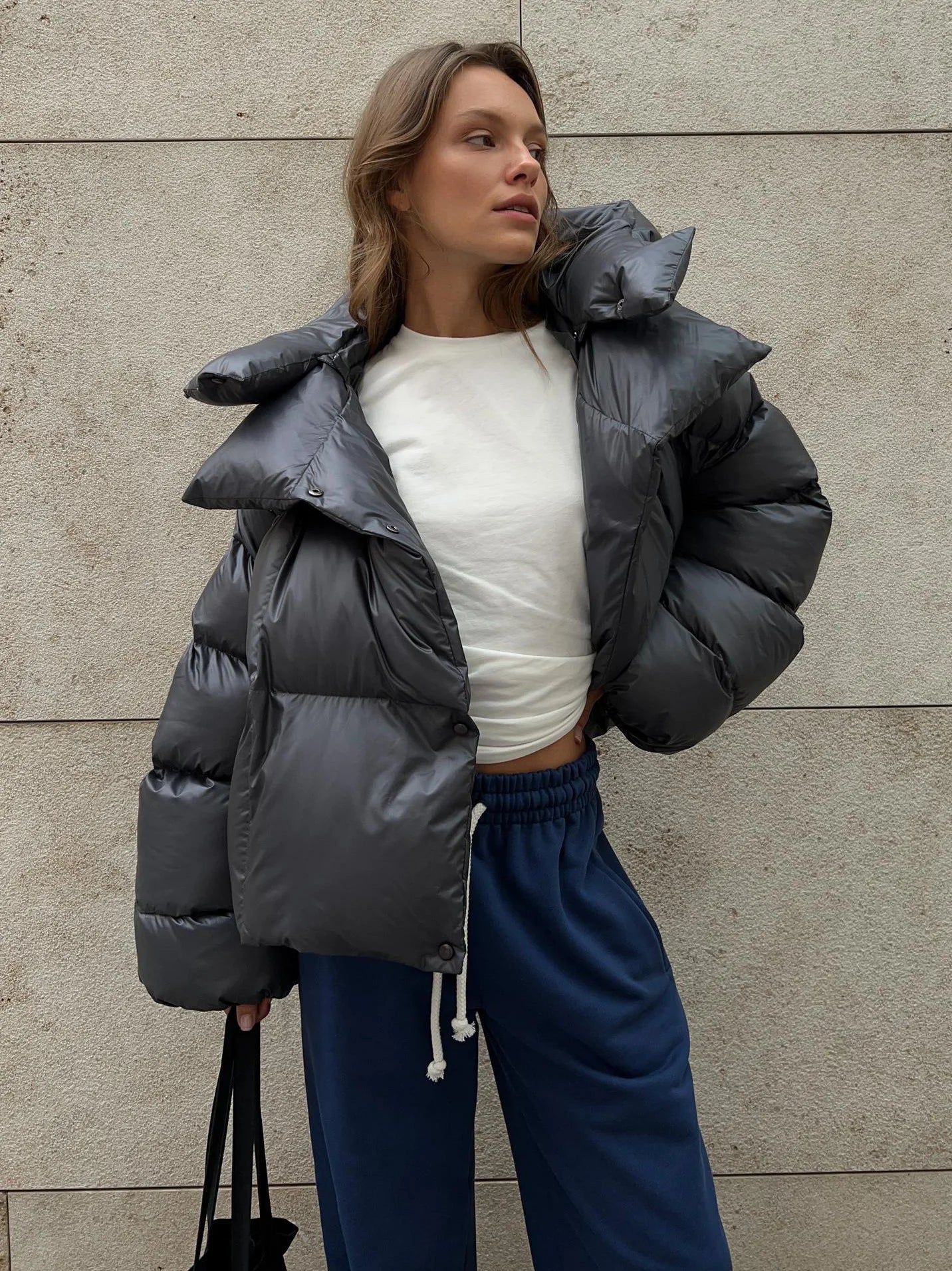 Jazlyn | Oversized Puffer Winterjas Dames - Trendy en Gewatteerd