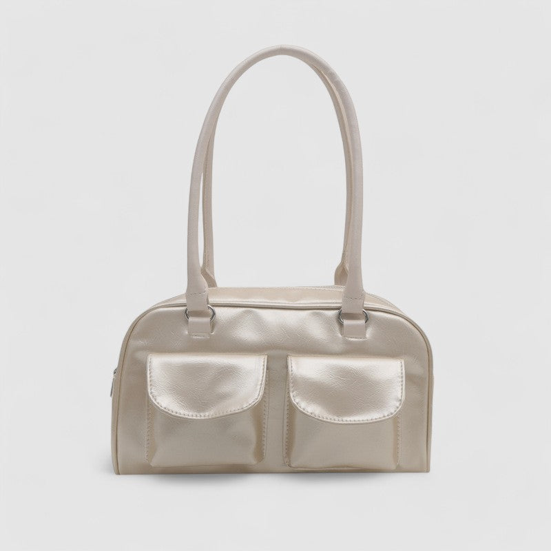 Puck | Trendy Stijlvolle Schoudertas met Vakjes