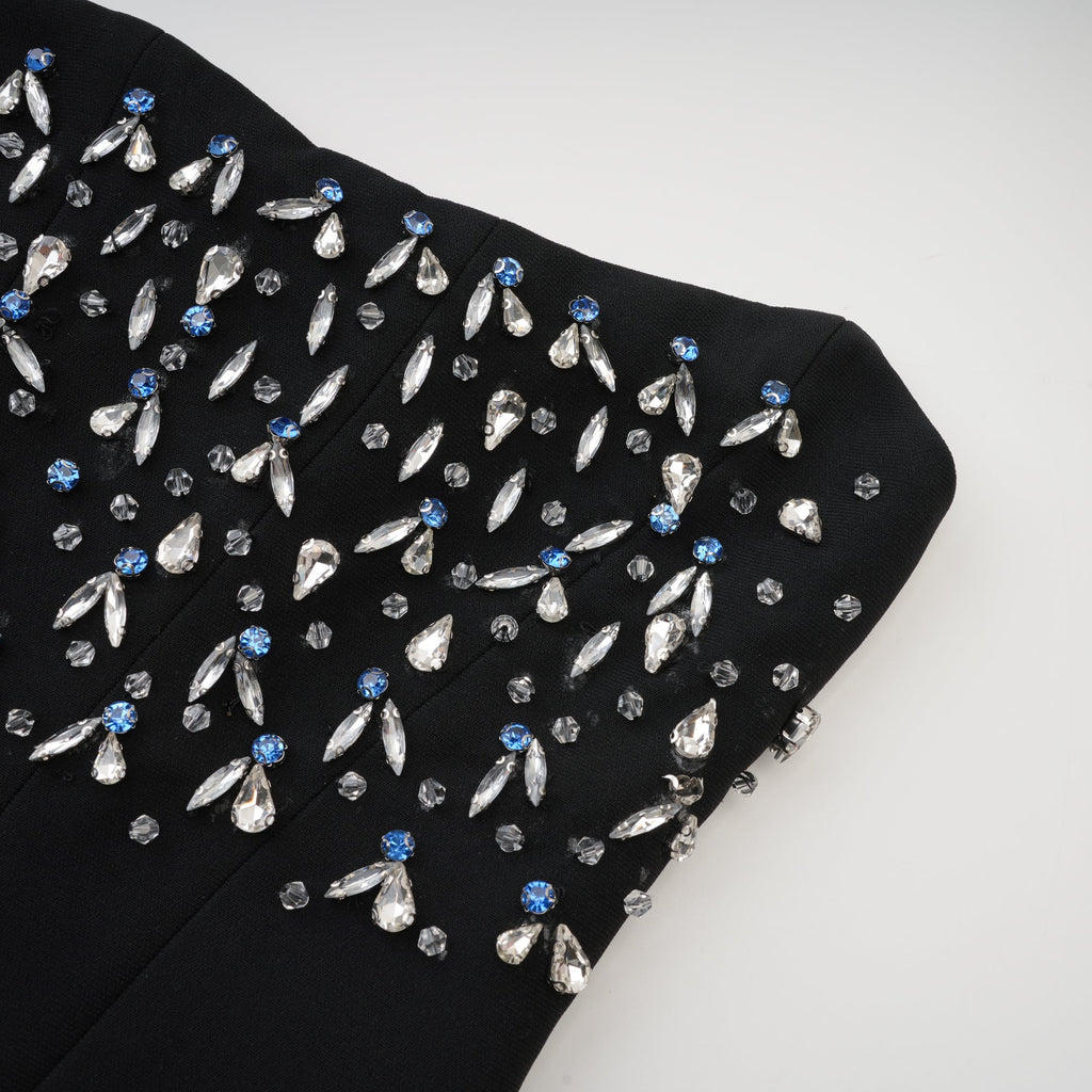 Robe longue ornée de cristaux Aurore