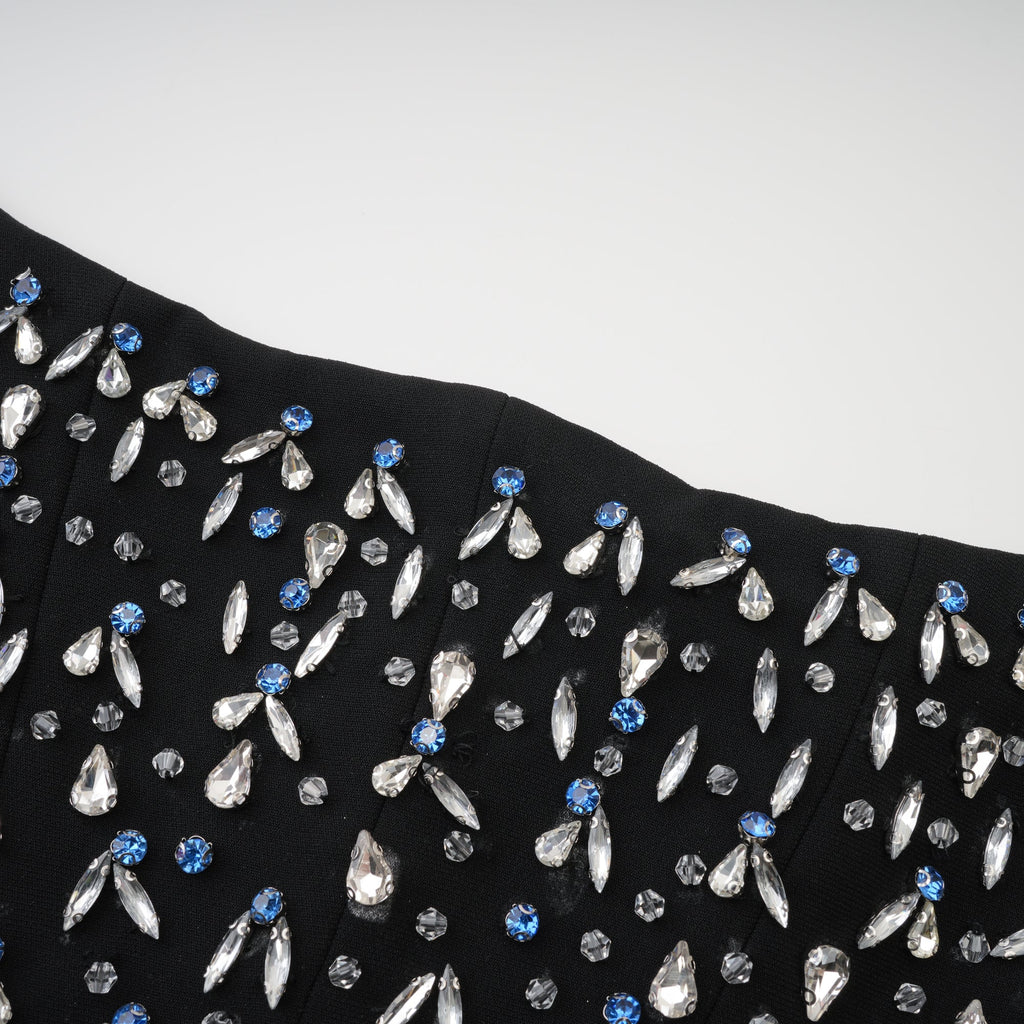 Robe longue ornée de cristaux Aurore