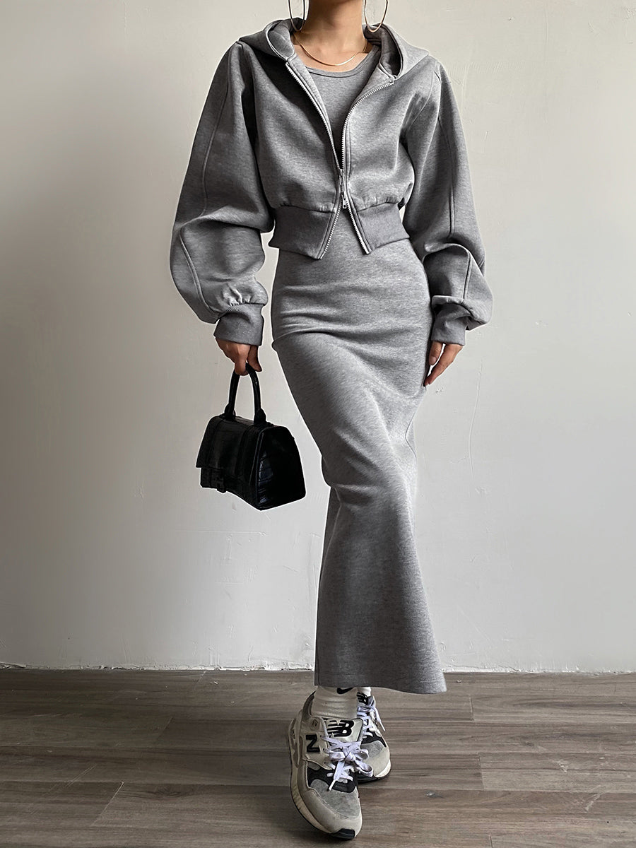 Sola | Stijlvolle Zip Crop Hoodie Dames - Strech Materiaal voor Extra Comfort