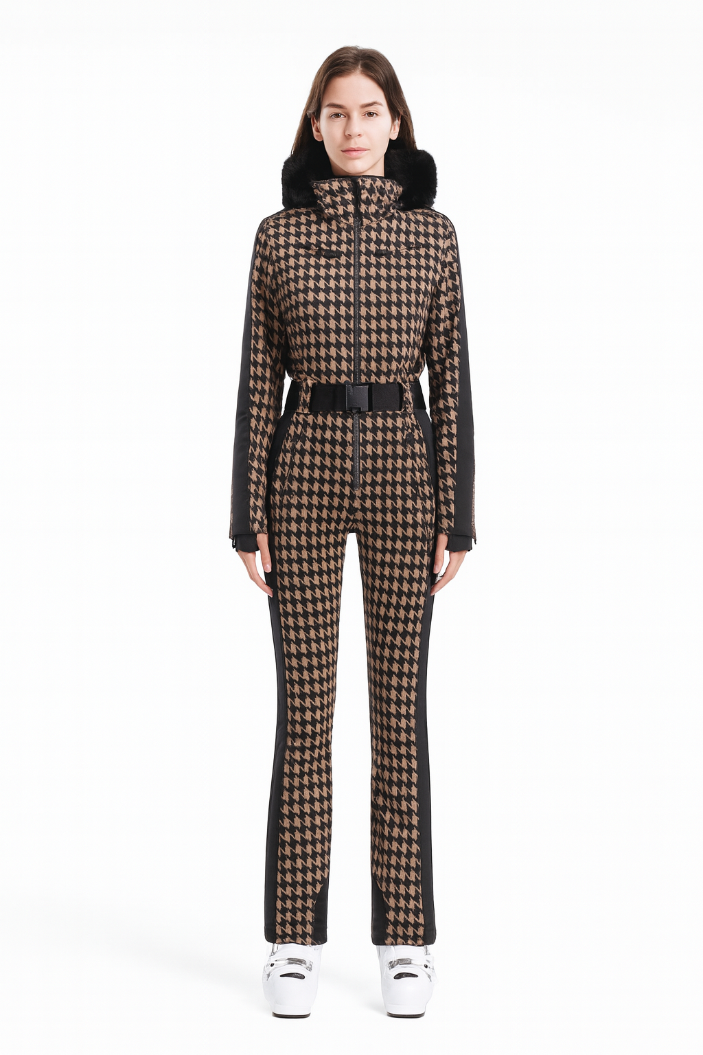 Gemma | Trendig skiddräkt för kvinnor - Högkvalitativt termiskt skydd med fuskpälskrage