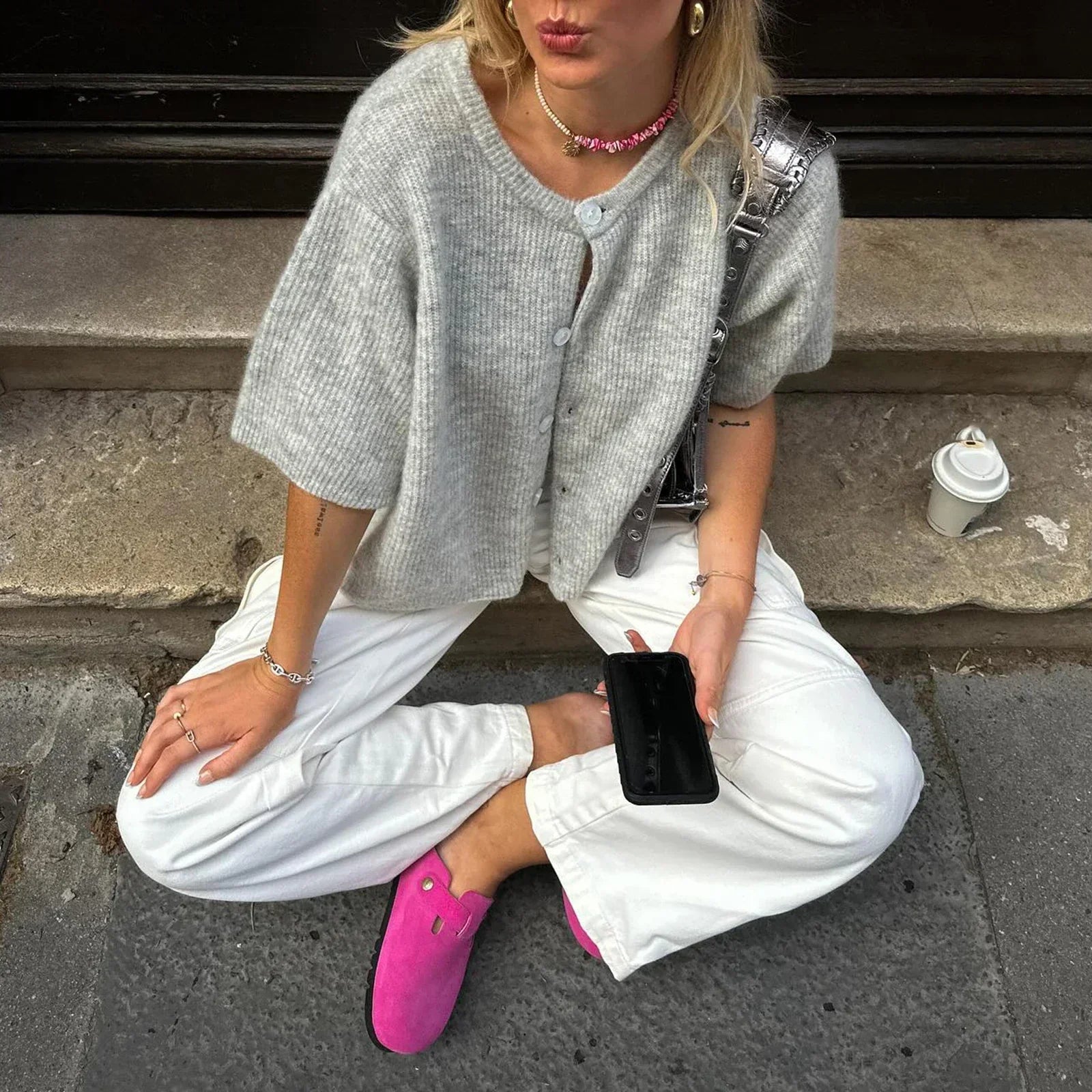 Syrah | Streetwear Vest met Korte Mouwen