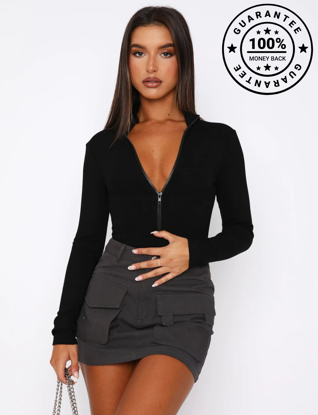 Yara | Body zippé - Polyvalent, confortable et fonctionnel