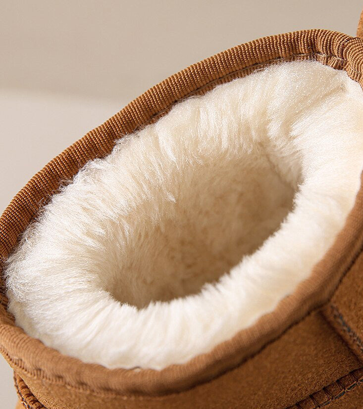 Mara | Warme Enkellaarsjes - Zachte Teddy Pantoffel