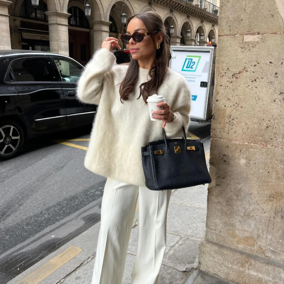 Lana | Trendy Loose-Fit Trui Dames - Zachte Gebreide Stof en Comfortabel