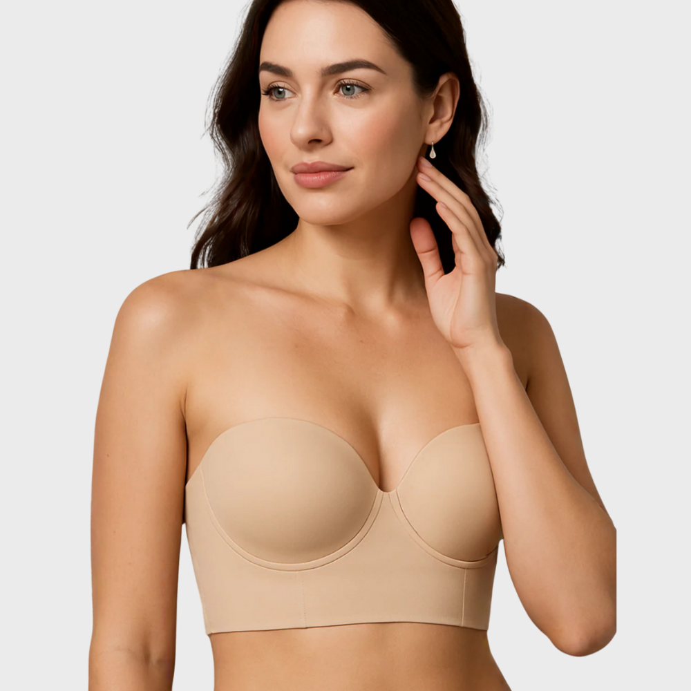 Allete | Axelbandslös formande BH för kvinnor - Naturlig form, fast stöd