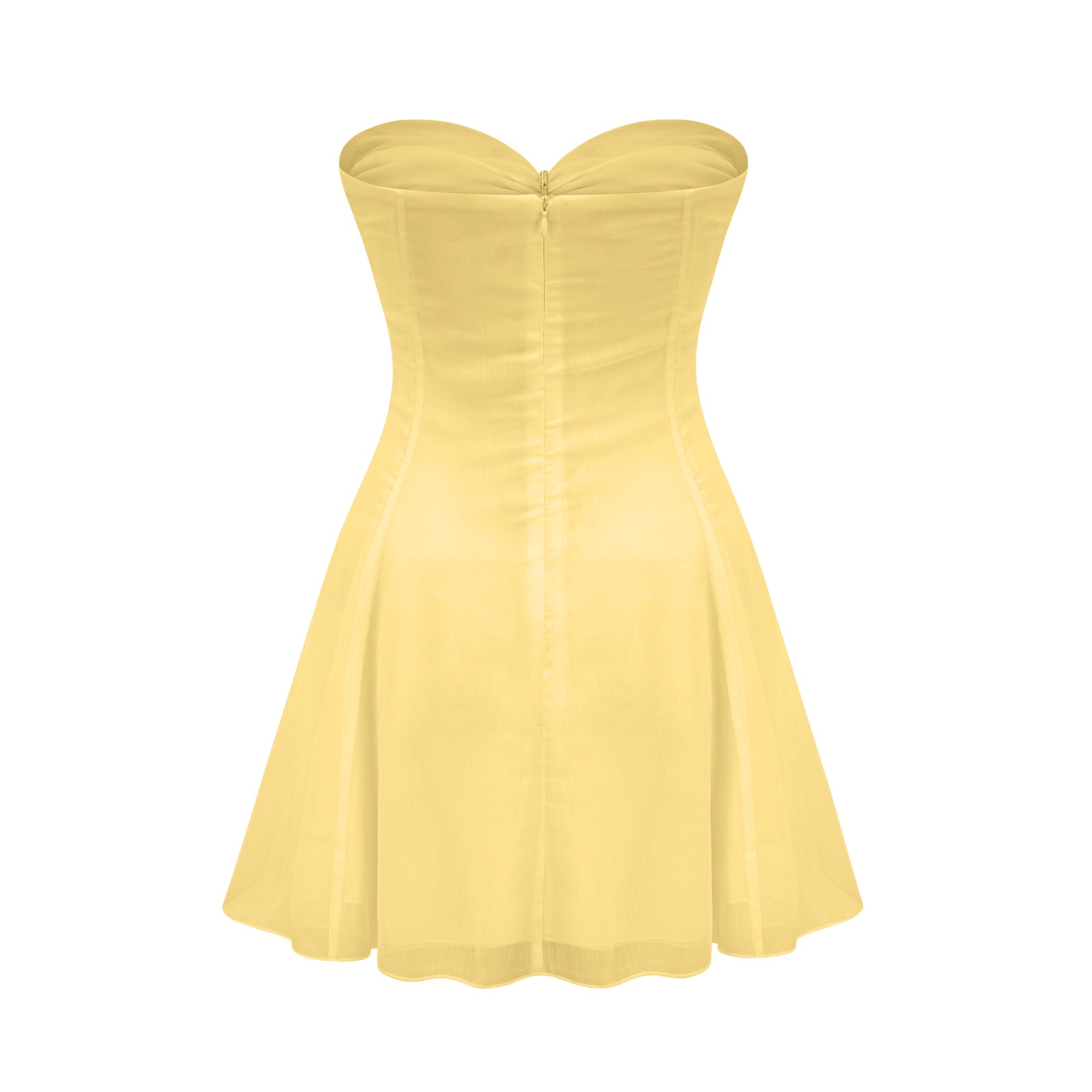 Émilienne cut-out pleated off-shoulder mini dress