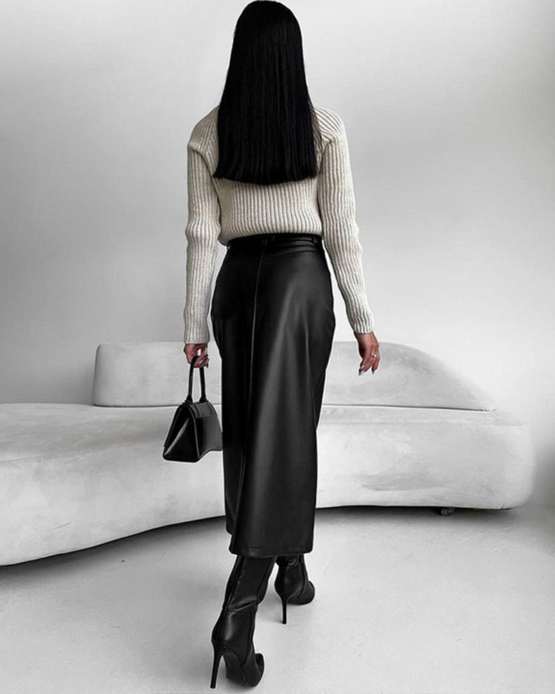 Barea | Vegansk kjol med hög midja