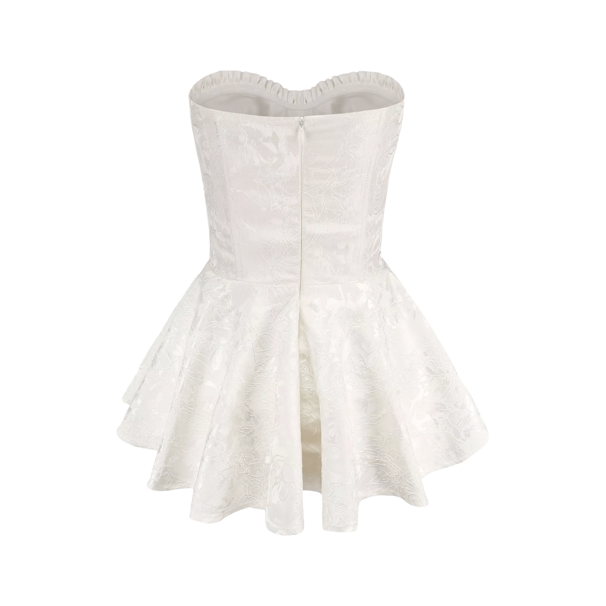 Airina spetsbroderad utsvängd miniklänning 