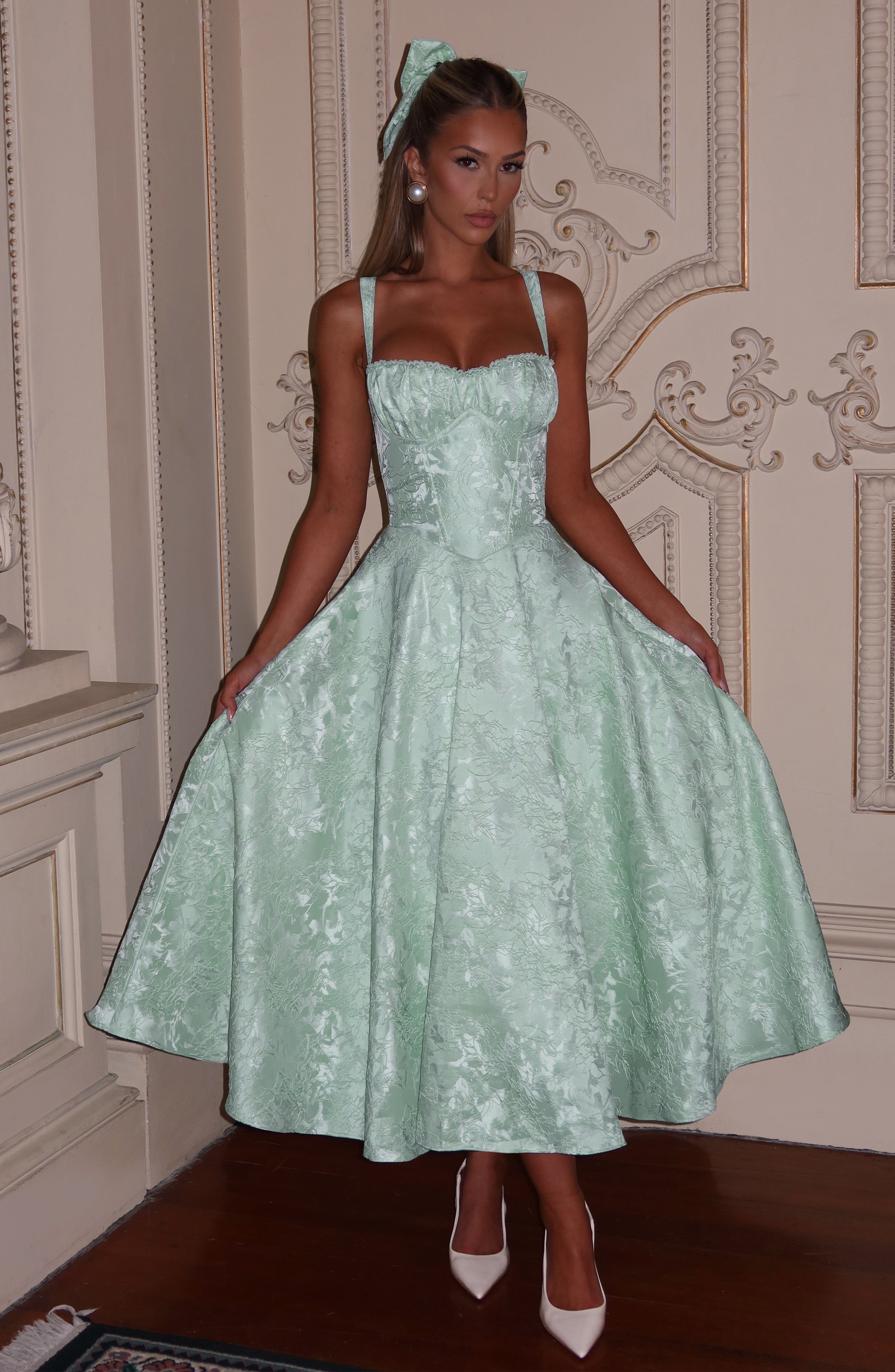 Amity Midiklänning - Mintgrön