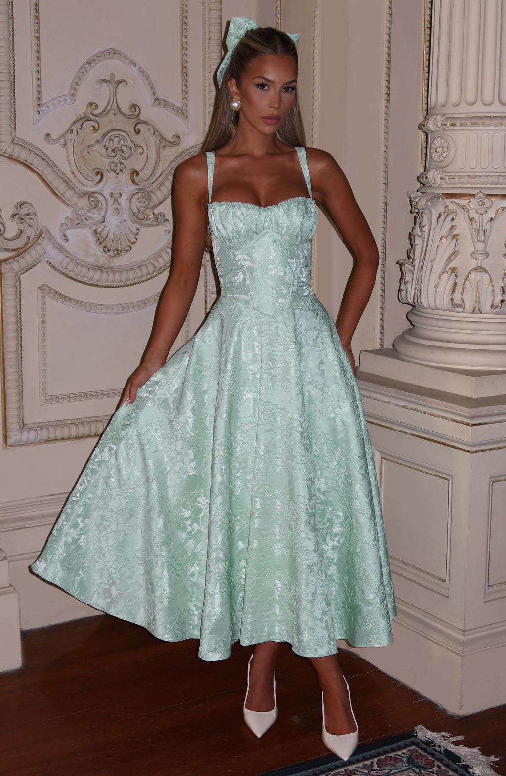 Amity Midiklänning - Mintgrön