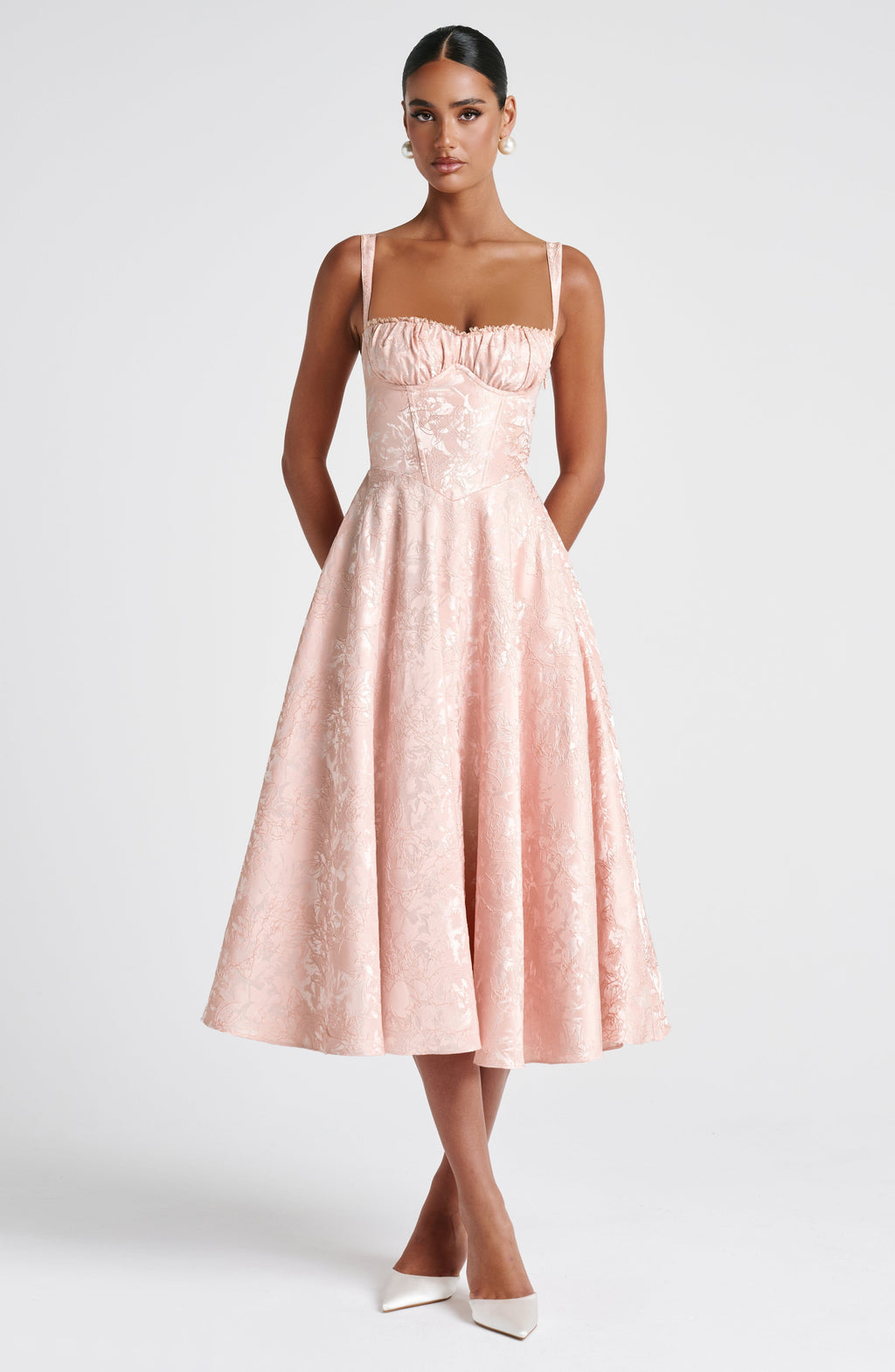 Amity Midiklänning - Mjuk Persika
