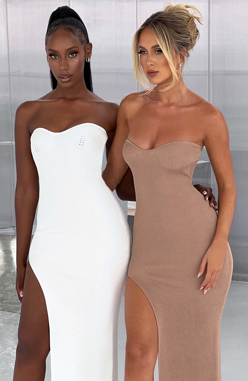 Angela Maxiklänning - Mocka