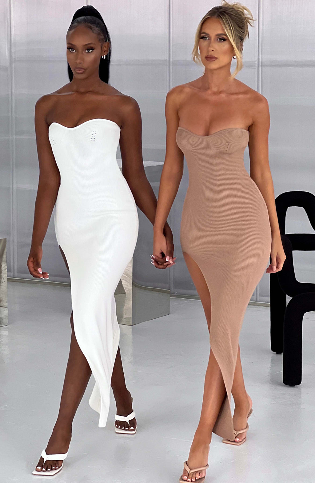 Angela Maxiklänning - Vit