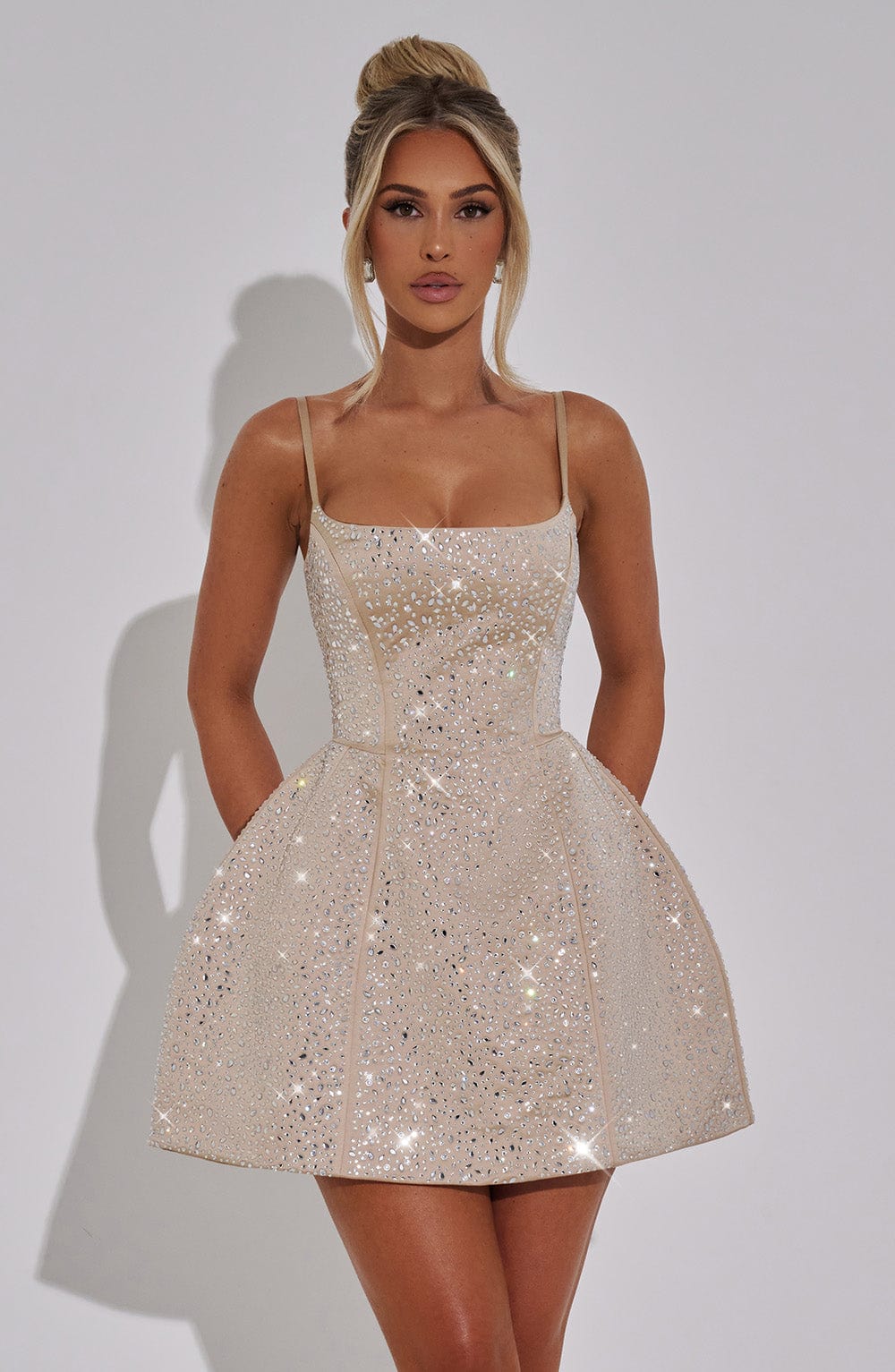 Angelique Miniklänning - Champagne