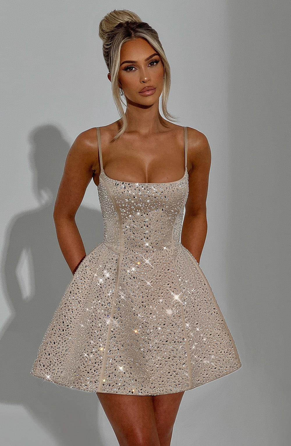 Angelique Miniklänning - Champagne