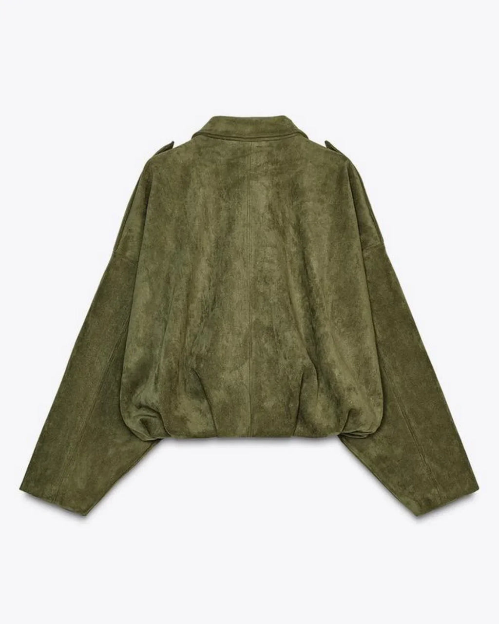 Fabiane | Oversized Suède Leren Jas voor Dames – Warm & Stijlvol