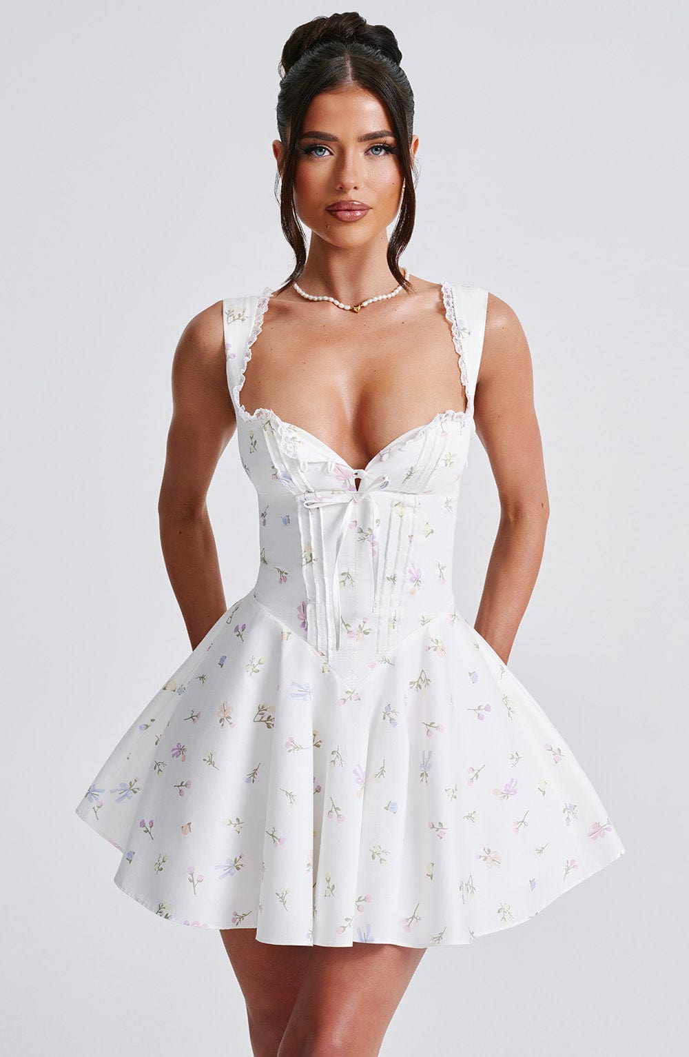 Antonella Miniklänning - Multifärgat Blommönster