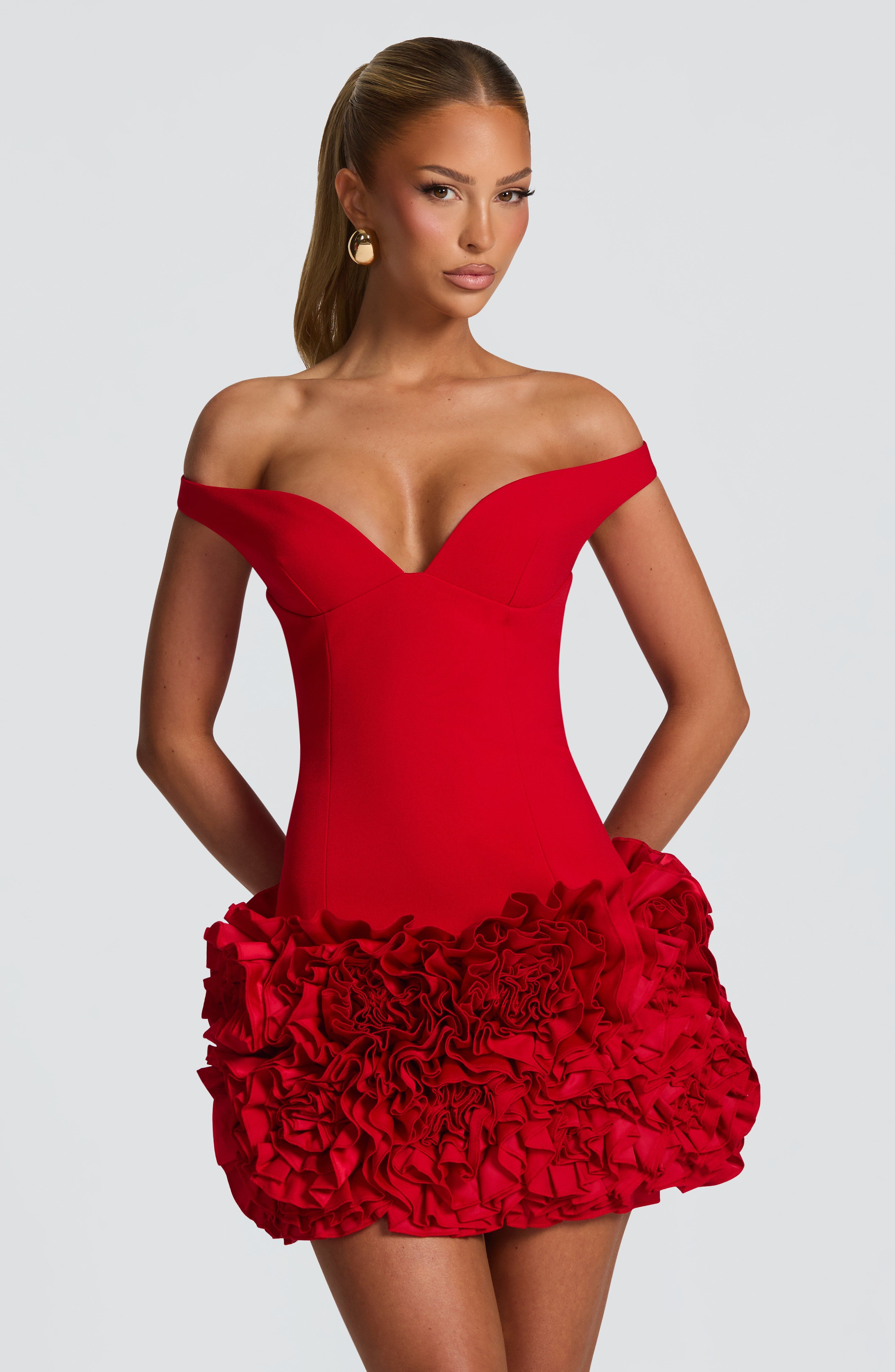 Aveta Mini Dress - Red