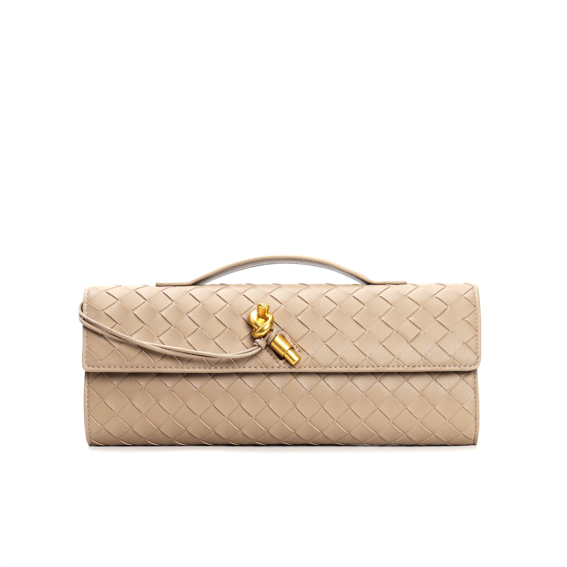 Leora | Luxe Schoudertas - Woven Clutch