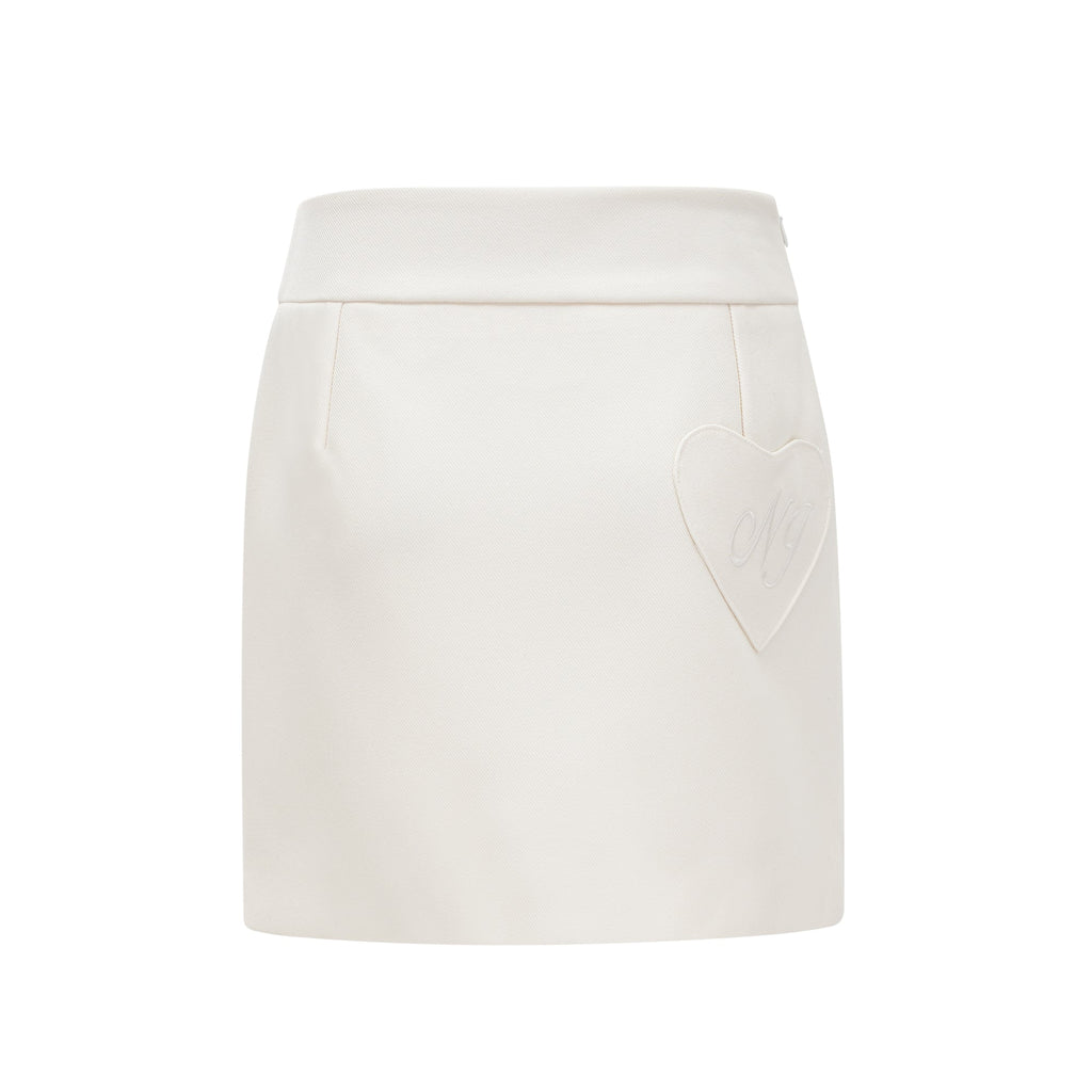 Caitlin fuskpälsjacka och kjol matchande set 