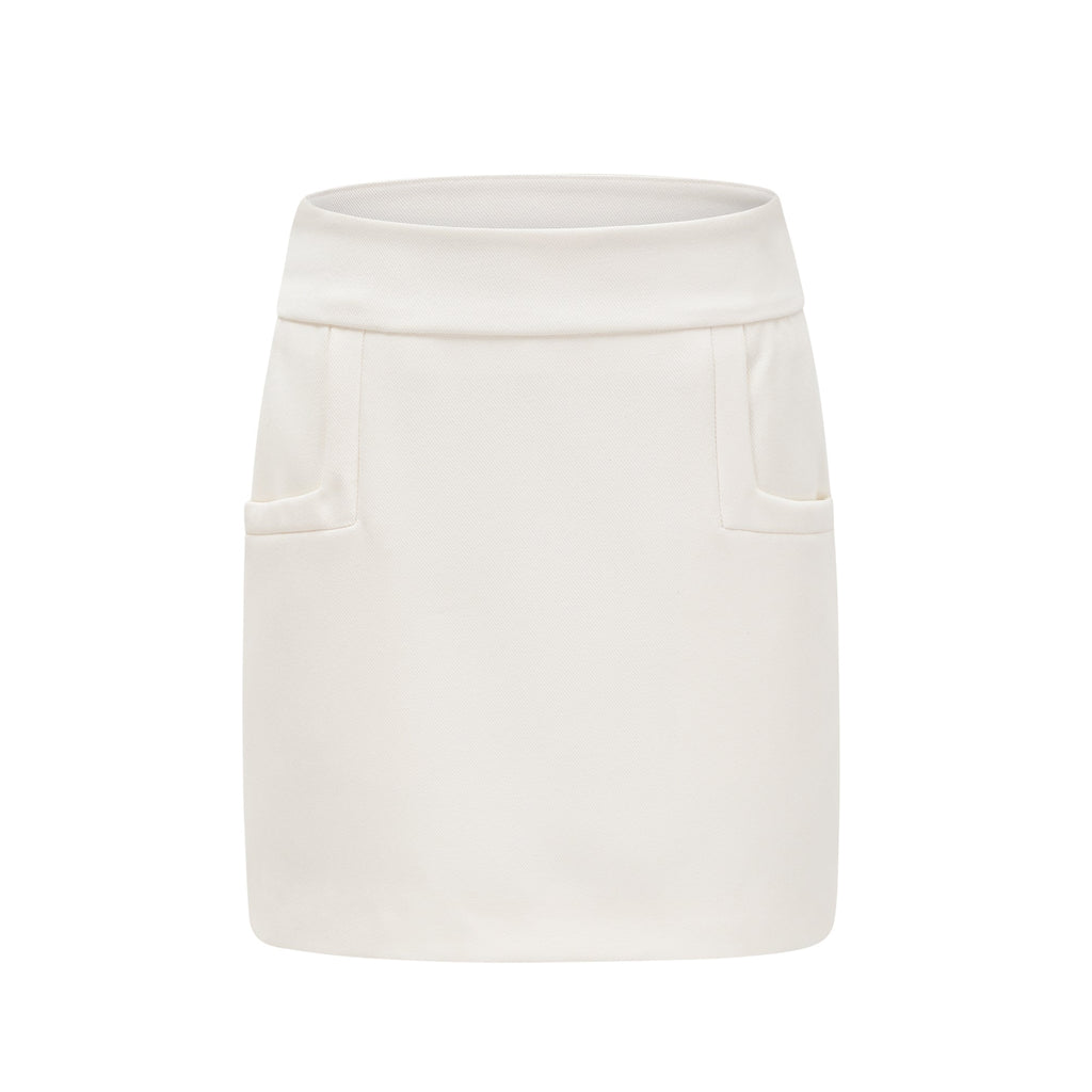 Caitlin fuskpälsjacka och kjol matchande set 