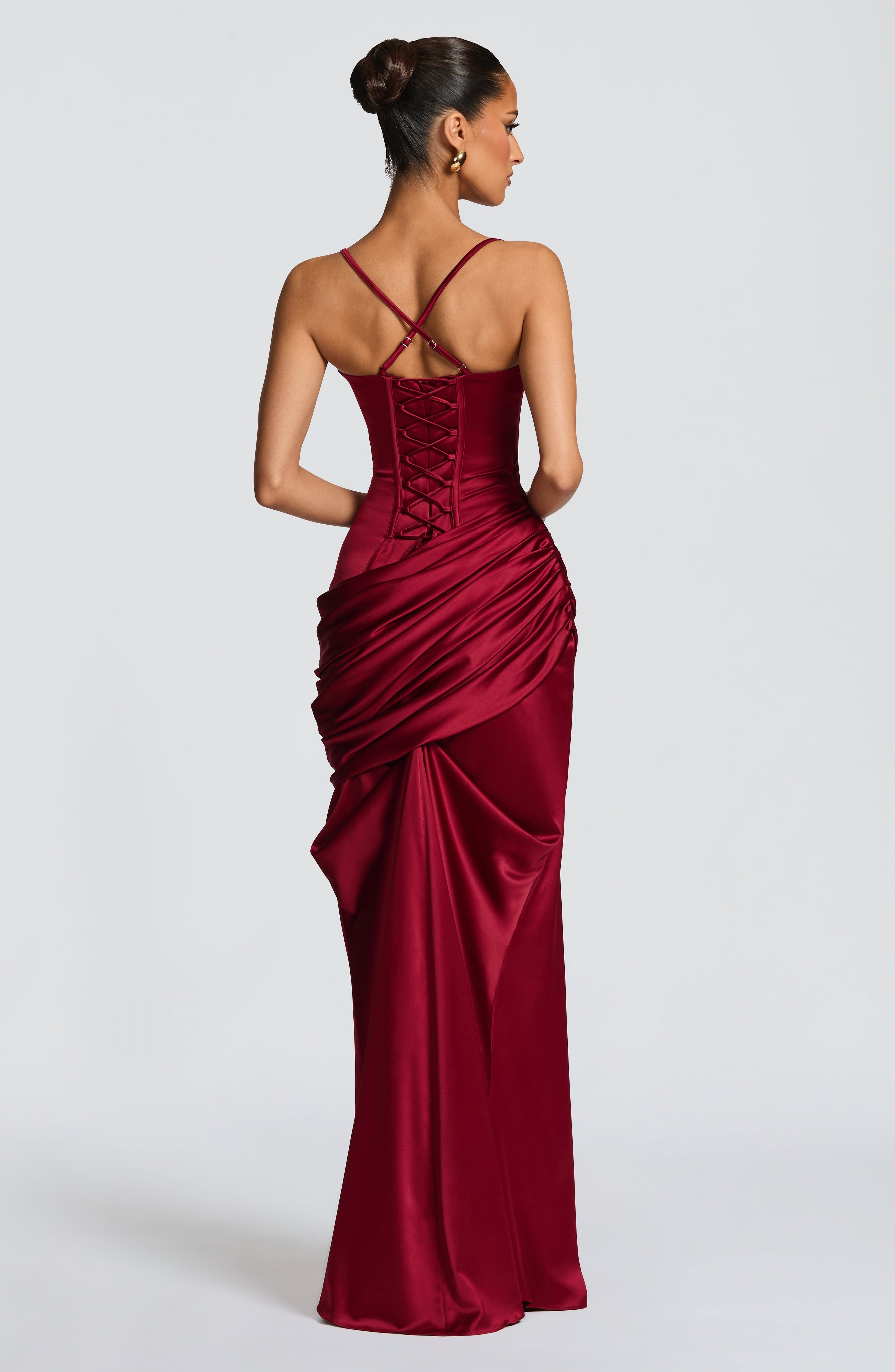 Connie Gown - Burgundy